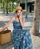 サンドレス セクシー 花柄 新作 海辺 YT2-AQR9723#