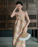 サンドレス 新作 チューブトップ 文芸 海辺 YT2-AQR9109#