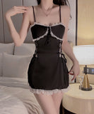 パジャマ ルームウェア 背露出 セクシー かわいい 肌見せ YT8-GR-P2808