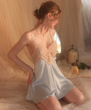 6色【ドレス+コート】パジャマ ルームウェア セクシー かわいい 新作 MY8-GR1854