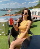 bikini ビキニ 水着 かわいい イエロー 新作 SNS映え 海辺 夏 MY7-HQM-Q2321