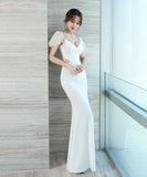 【ブラック＆ホワイト】ロングドレス ミニドレス 新作 ゴージャス 肌見せ セクシー MY2-XYD2319