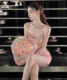 ミニドレス キャバドレス 新作 キラキラ ゴージャス 高品質 MY2-MYK6161