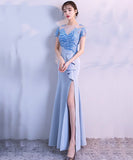 パーティードレス ロングドレスレース 刺繡 肌見せ 谷間魅せ MY2-MLS4277