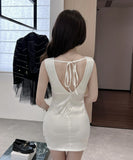 【3色】ミニドレス キャバドレス 透け感 新作 肌見せ 新作 MY2-LQE7709