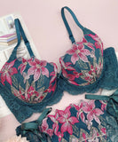 【2色上下セット】刺繡 レース 新作 かわいい 下着 ランジェリー パンツ 紐パン MY8-SHX-6C3195