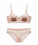 【4色上下セット】ブラジャー パンティ 新作 レース 透け感 かわいい MY8-YC-W8813