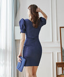 ミニドレス 新作 かわいい 高見え ゴージャス 高品質 手作り MY2-ZED880515E