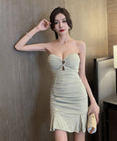 ミニドレス キャバドレス かわいい 新作 肌見せ MY2-YM8748