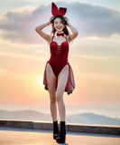 【3色】バニーガール 新作 コスプレ ハロウィン クリスマス サンタコス YN2309