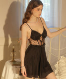 【2色】セクシールームウェア 透けシースルー ナイトウェア 大人セクシー レースキャミソール KS8-GRC6030