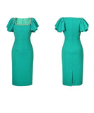 【2色】ドレス ひざ丈ドレス 新作 かわいい パーティー 宴会 MY2-JY20427