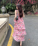 ロング丈 サンドレス サマードレス かわいい 新作 ワンピース MY2-HYX-1128