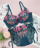 【2色上下セット】刺繡 レース 新作 かわいい 下着 ランジェリー パンツ 紐パン MY8-SHX-6C3195