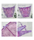 【3色上下セット】ブラ 下着 ランジェリー レース 刺繡 かわいい MY8-SHX-R001