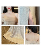 ロングドレス キラキラ かわいい 新作 パーティー 宴会 MY2-YM9147