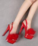 【5色/15cmヒール】ハイヒール ふわふわ パンプス かわいい 美脚効果 MY5-JJ-8661-29