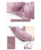 【4色上下セット】ランジェリー ブラジャー ショーツ レース 刺繡 MY8-YHL-H0043