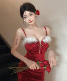 4色 ロングドレス かわいい 新作 セクシー パーティー ドレス MY2-LQE7721