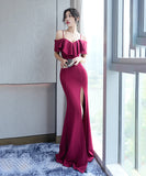 【4色】ロングドレス パーティードレス ゴージャス フリル 新作 MY2-XYD2320