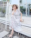 【2色】サマードレス サンドレス かわいい 花柄 通気 MY2-XMM-6787