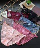 6色 新作 パンツ パンティ 新作 かわいい レース 紐パン 透け感 MY8-LSJ-S136