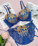 【2色上下セット】刺繡 レース 新作 かわいい 下着 ランジェリー パンツ 紐パン MY8-SHX-6C3195