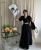 【2点セット】2色 ロングドレス 新作 韓国ファッション かわいい  MY2-TS851