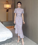 【上下セット】新作 かわいい ミニドレス キャバドレス 花柄 MY2-ZED882213HF225A