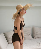 9色 新作 水着 ビキニ かわいい 無地 背露出 セクシー MY-DP-A38269