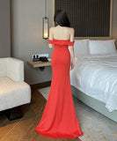 ロングドレス パーティー ドレス 新作 3色 オフショルダー セクシー MY2-YM9142