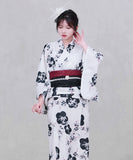 【日本翌日発送】新作浴衣【月影の梅×濡羽】 セパレート 二部式 浴衣 上下セット 巻きタイプ 兵児帯 大人 レディース YKT-25E011