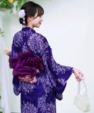 【日本翌日発送】ワンピース浴衣 3点セット 二部式浴衣 レディース セパレート浴衣 兵児帯 キャミワンピ 簡単 簡易 大人 レトロ 可愛い おしゃれ 工場直販 全25タイプ  YKT-25D-015