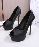 【12/14cm2色】ハイヒール パンプス エレガント 気質 新作 脚長効果 かわいい XH5-DLXL-914-91