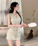 ミニドレス 新作 かわいい 高見え セクシー 脚長効果 MY2-LE-J197