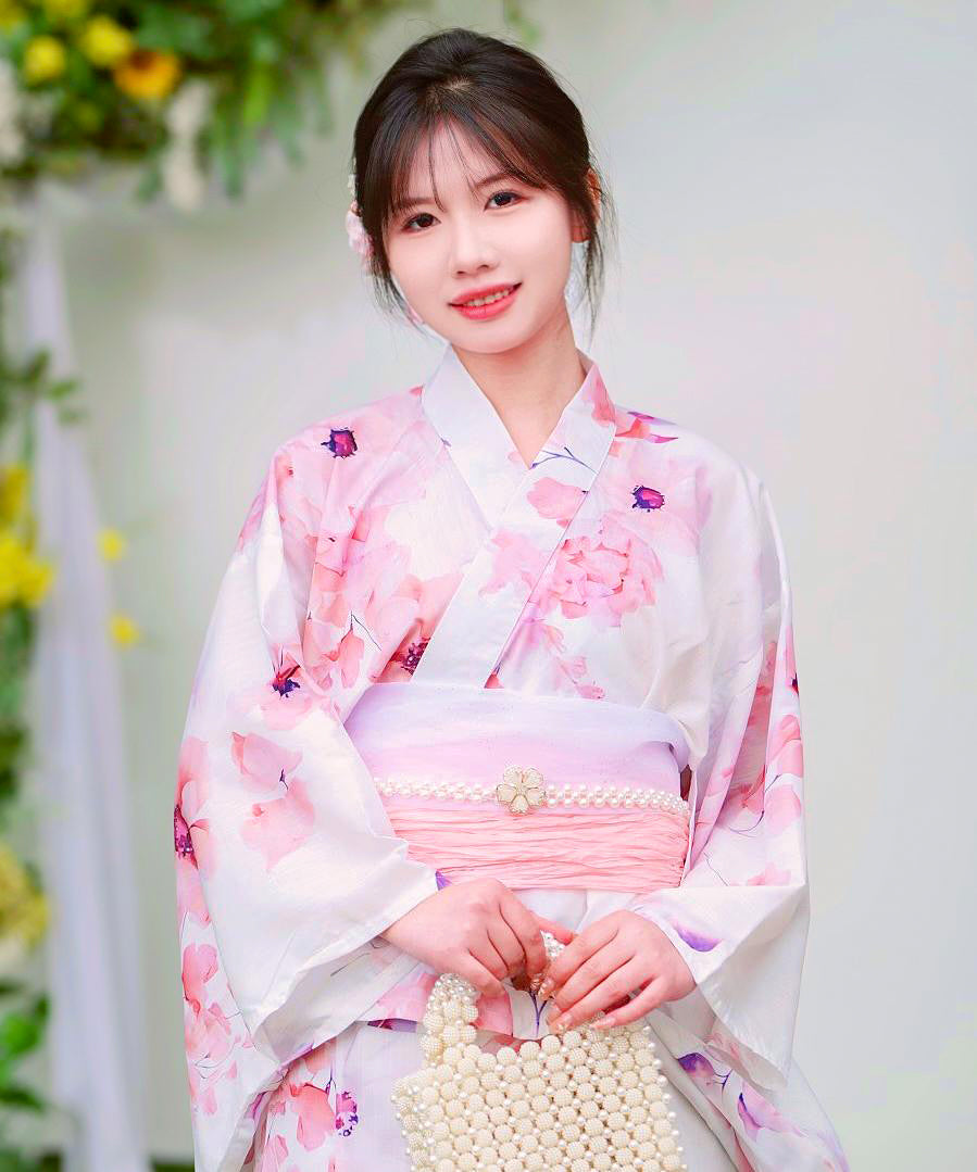 【日本翌日発送】ワンピース浴衣 3点セット 二部式浴衣 レディース セパレート浴衣 兵児帯 キャミワンピ 簡単 簡易 大人 レトロ 可愛い おしゃれ 工場直販 全25タイプ  YKT-25D-016