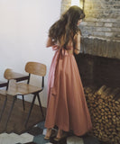 【2色】サンドレス サマードレス 背露出 セクシー かわいい リボン MY2-XYD-6022