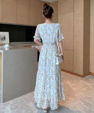 【ブラック＆ホワイト】新作 サンドレス サマードレス ワンピース MY2-SJR-2108