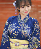 【日本翌日発送】新作浴衣【光炎の舞×薄卵】 セパレート 二部式 浴衣 上下セット 巻きタイプ 兵児帯 大人 レディース YKT-25E017