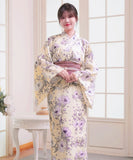 【日本翌日発送】新作浴衣【ひだまりの花×梅鼠】 セパレート 二部式 浴衣 上下セット 巻きタイプ 兵児帯 大人 レディース YKT-EBS-003