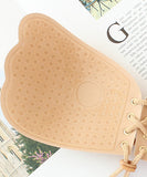 ヌードブラ 編み上げ シリコンブラ ボリューム感 YN-BR0002