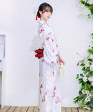 【日本翌日発送】ワンピース浴衣 3点セット 二部式浴衣 レディース セパレート浴衣 兵児帯 キャミワンピ 簡単 簡易 大人 レトロ 可愛い おしゃれ 工場直販 全25タイプ  YKT-25D-012