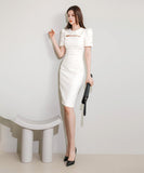 ミニドレス キャバドレス ひざ丈ドレス 新作 谷間魅せ MY2-ZED889647BH538