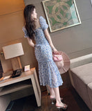 【匠手作り】ロングドレス パーティードレス 新作 花柄 大人 かわいい 透け感 MY2-JY20057