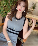 6色 ミニドレス ニット 新作 セクシー 高見え ファッション MY2-MLS5419