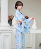 【日本翌日発送】ワンピース浴衣 3点セット 二部式浴衣 レディース セパレート浴衣 兵児帯 キャミワンピ 簡単 簡易 大人 レトロ 可愛い おしゃれ 工場直販 全25タイプ  YKT-25D-018