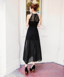 3色 ロングドレス パーティードレス レース 激得 MY2-MLS3117