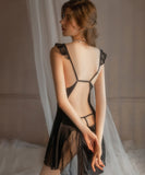 レース パジャマ ルームウェア 刺繡 かわいい 透け感 勝負 MY8-WYTS1729