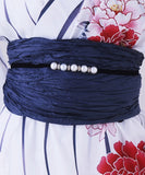 【日本即日発送】浴衣 浴衣セット 兵児帯 半身柄 浴衣2点セット レディース 古典柄 大人柄 祭り 花火 フリーサイズ 個性的 大人可愛い 簡単 上品  YKT-BS-001