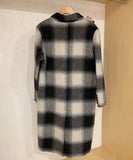 カシミヤコート 新作 チェック柄 コート ゴージャス 高品質 高見え MY2-ZDM2316